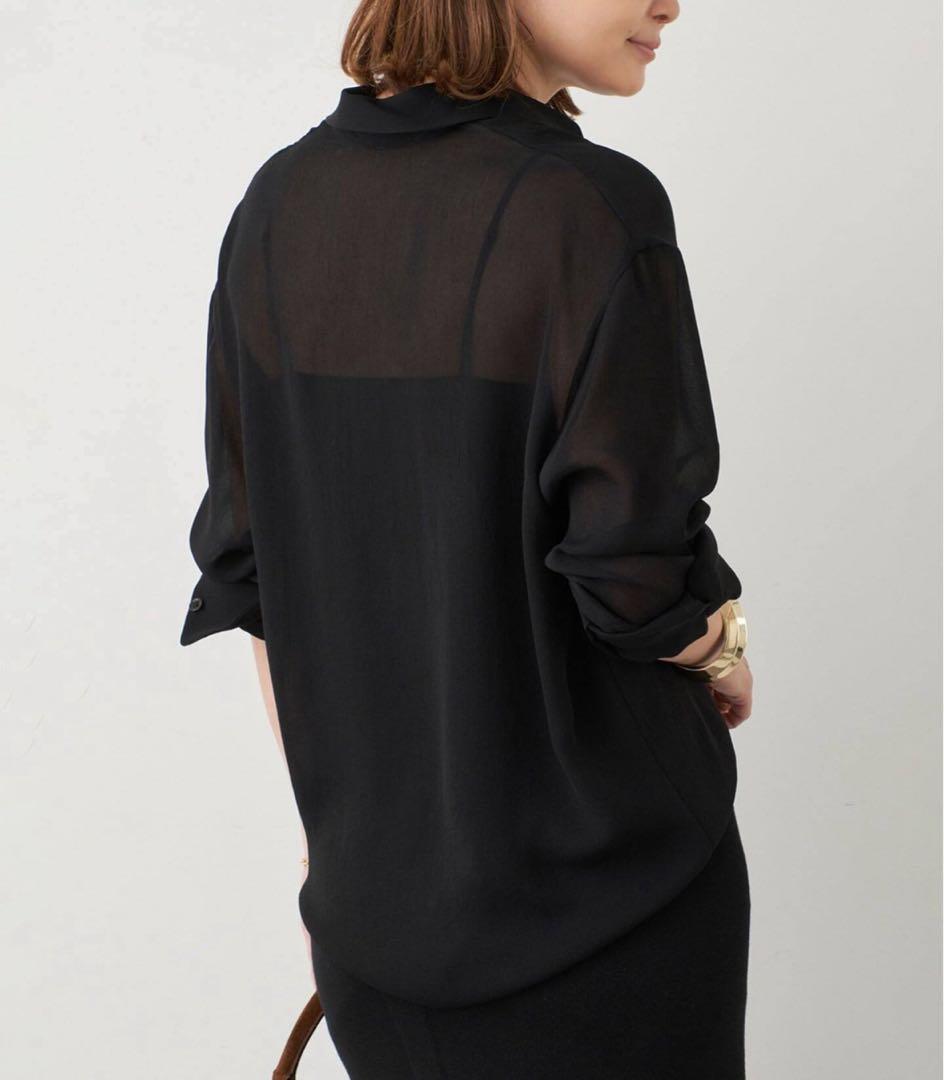 ドゥーズィエムクラス Deuxieme Classe トリアセ シフォン シャツ