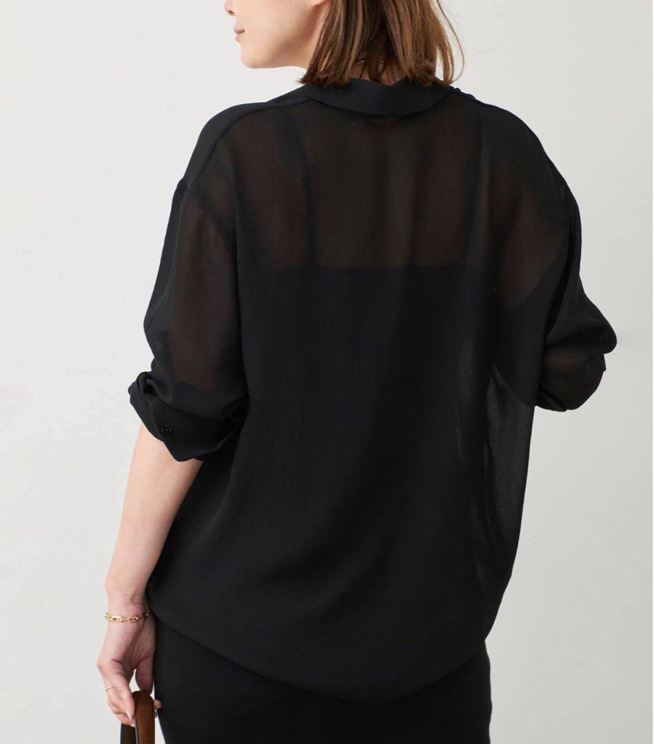 ドゥーズィエムクラス Deuxieme Classe トリアセ シフォン シャツ