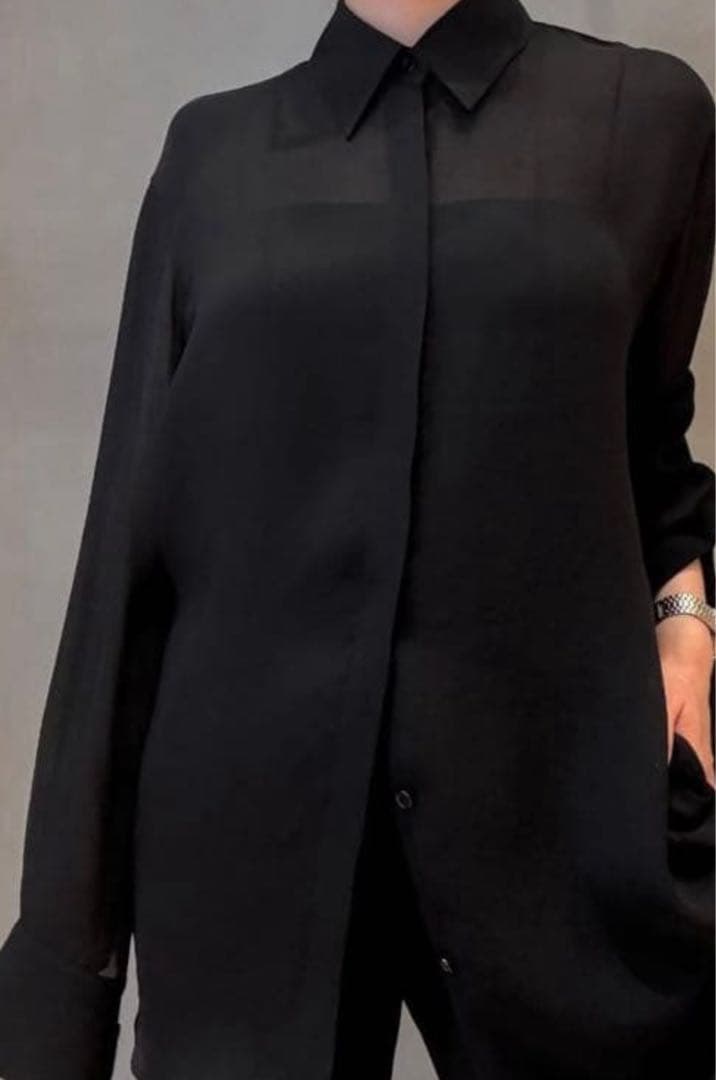 ドゥーズィエムクラス Deuxieme Classe トリアセ シフォン シャツ