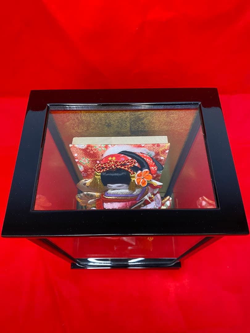 羽子板ガラスケース８号・サイズ間口約２２×奥行約１７×高さ約３５㎝・小さいサイズ