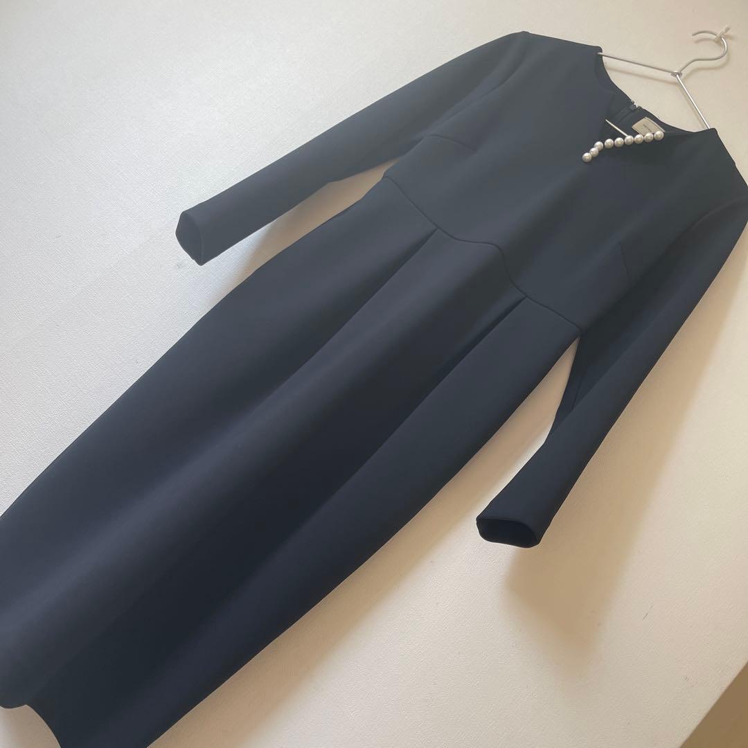 ユナイテッドアローズ　SPONGYパールモチーフワンピース