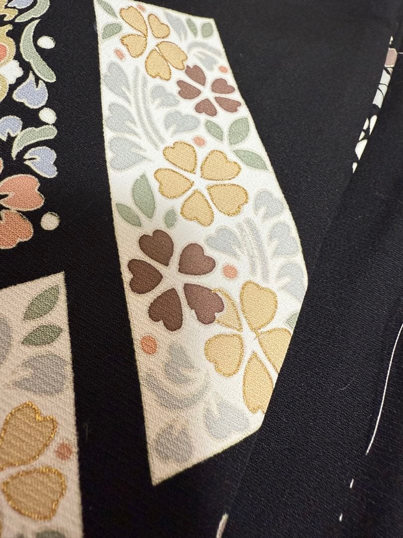 刺繍黒留袖しつけ付き北出与三郎本袋帯