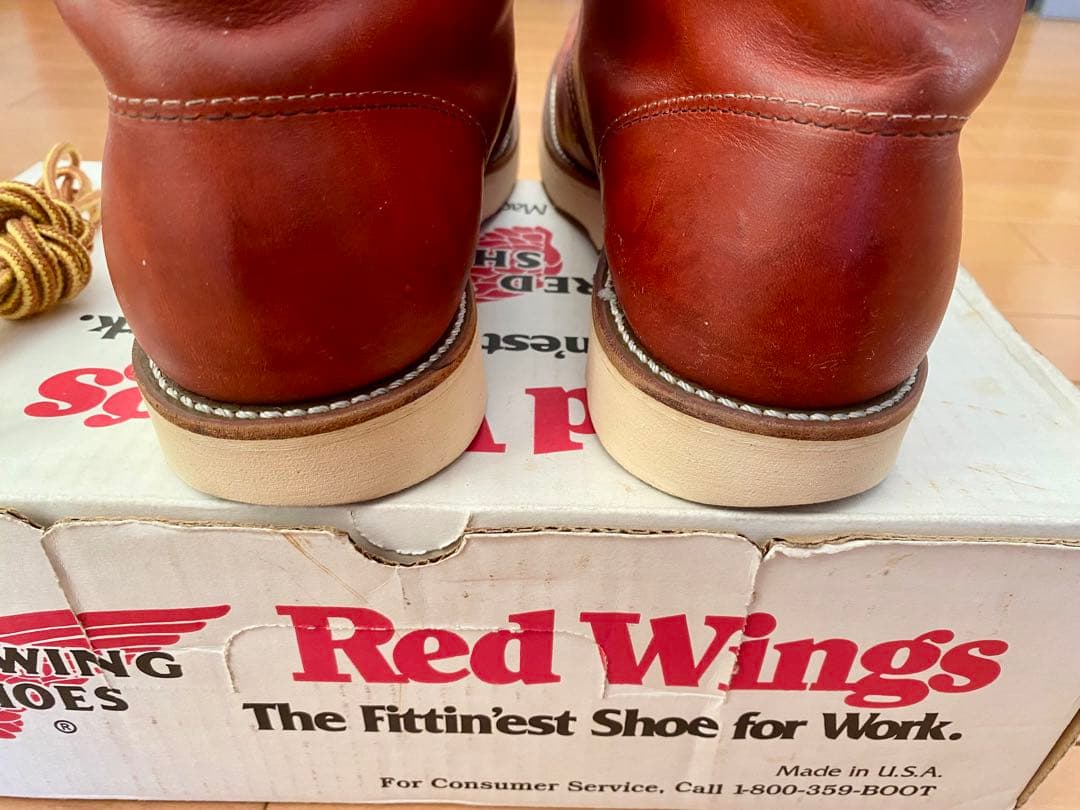 貴重 1996 Red Wing 8166 半円犬タグ 8D 箱付