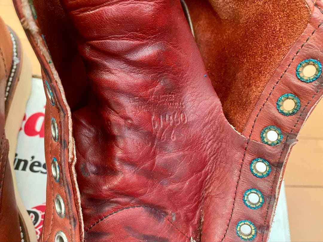 貴重 1996 Red Wing 8166 半円犬タグ 8D 箱付