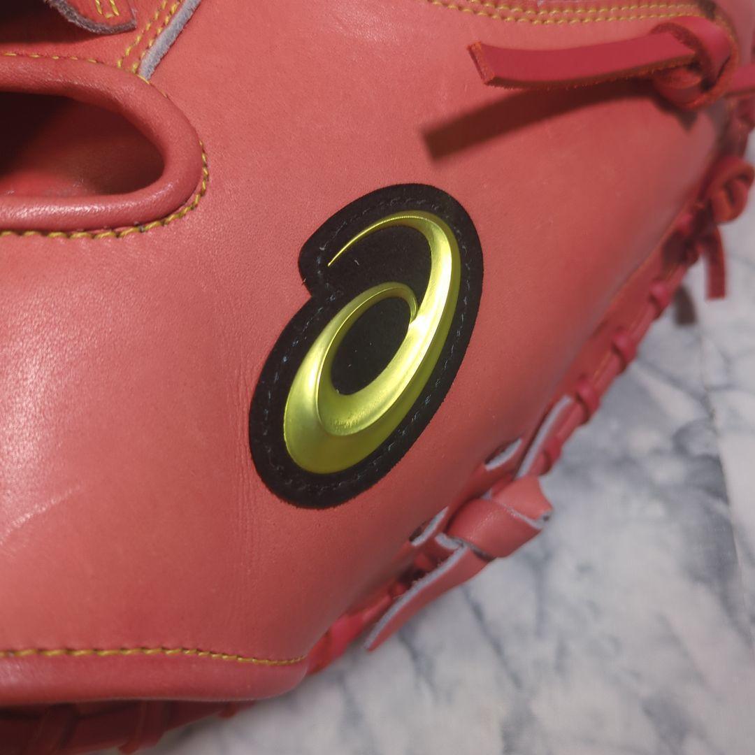 【未使用・タグ付き】アシックス　硬式野球用キャッチャーミット オレンジ