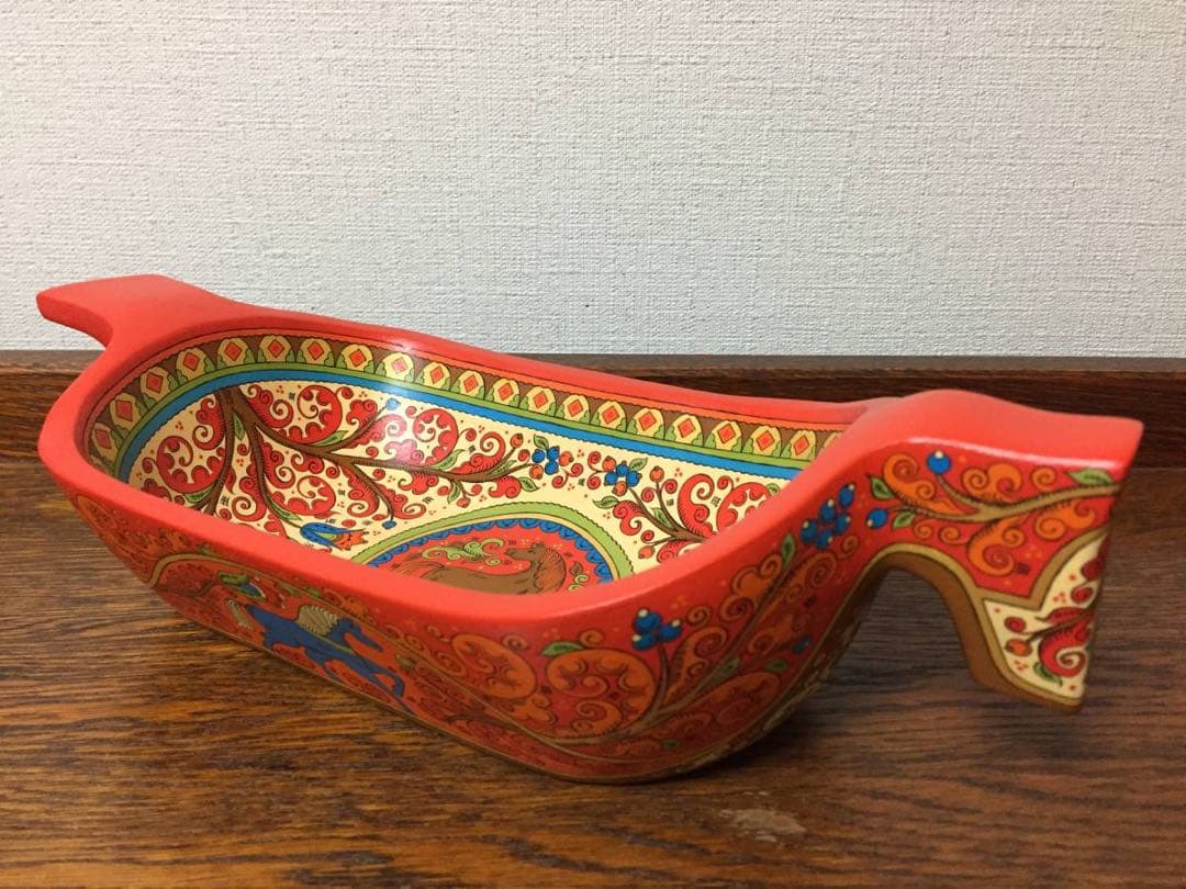 ロシア雑貨☆馬型の飾り皿 縁起物 アルハンゲリスク オリガ作 マトリョーシカ