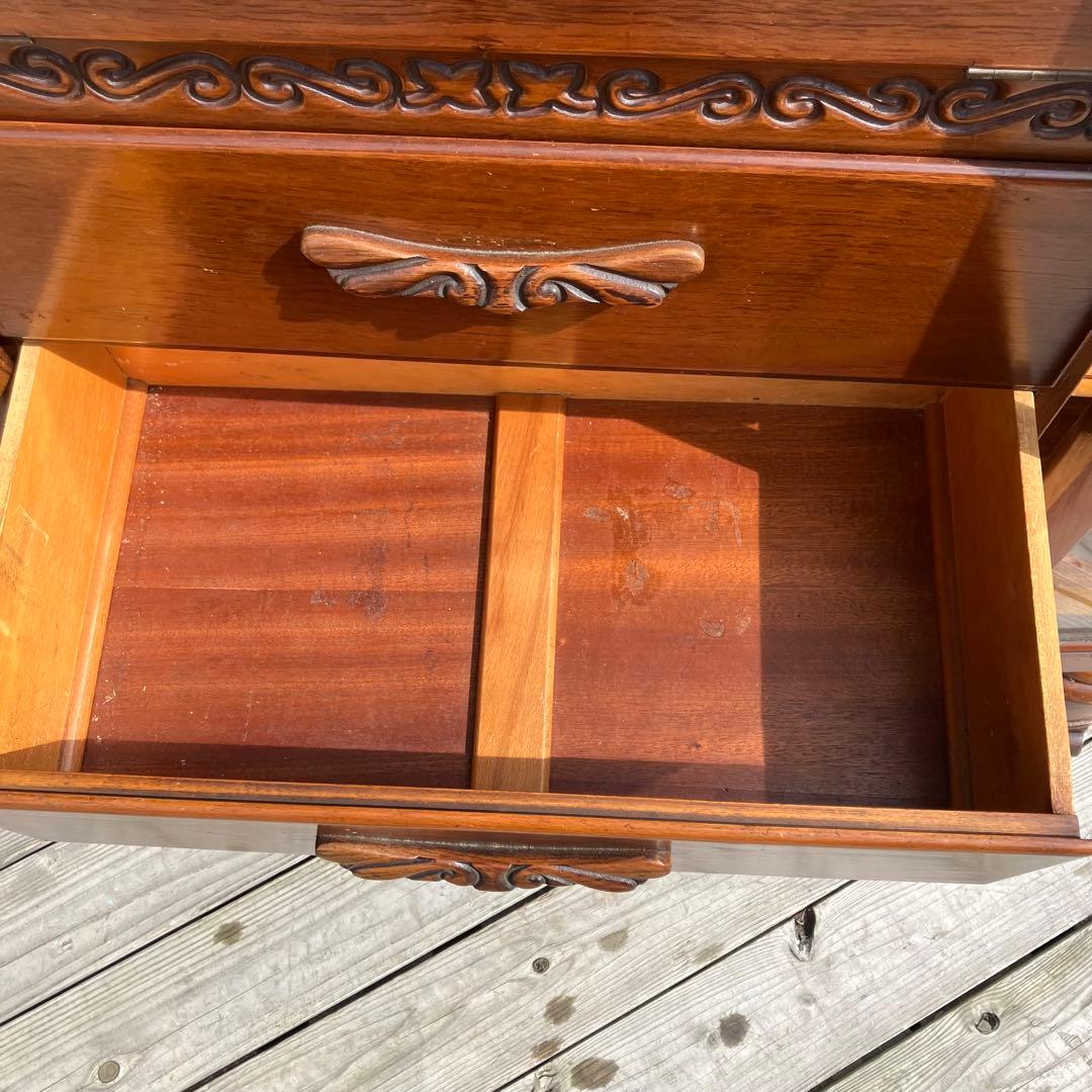 英国アンティーク MILWOOD 木製 ライティングビューロ サイドボード