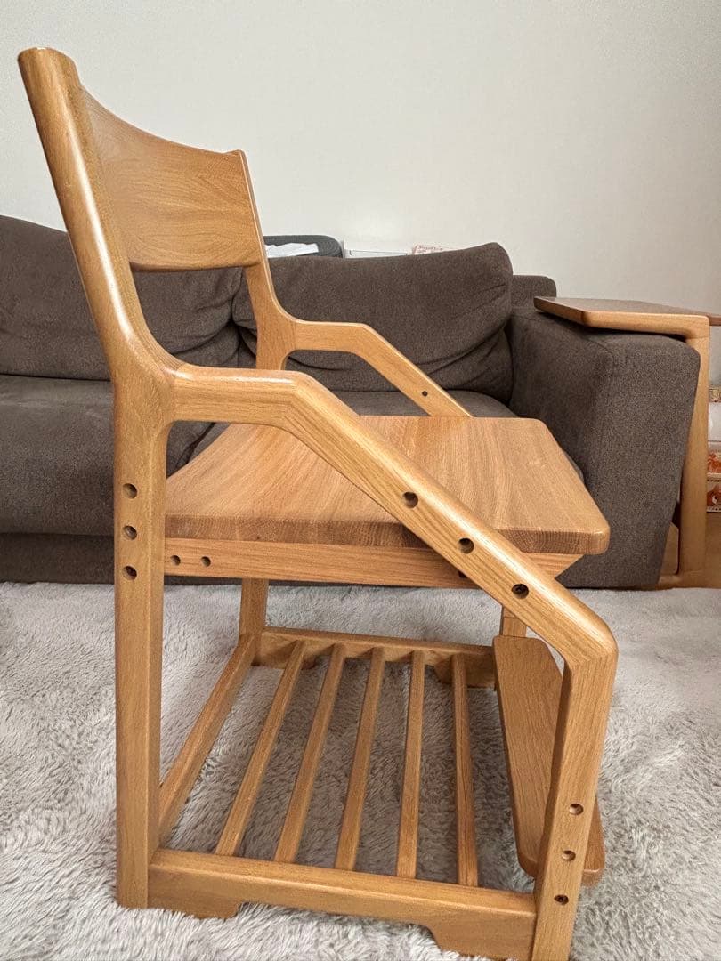 美品 KEYUCA ケユカ 学習椅子 ニノスチェア ナチュラル