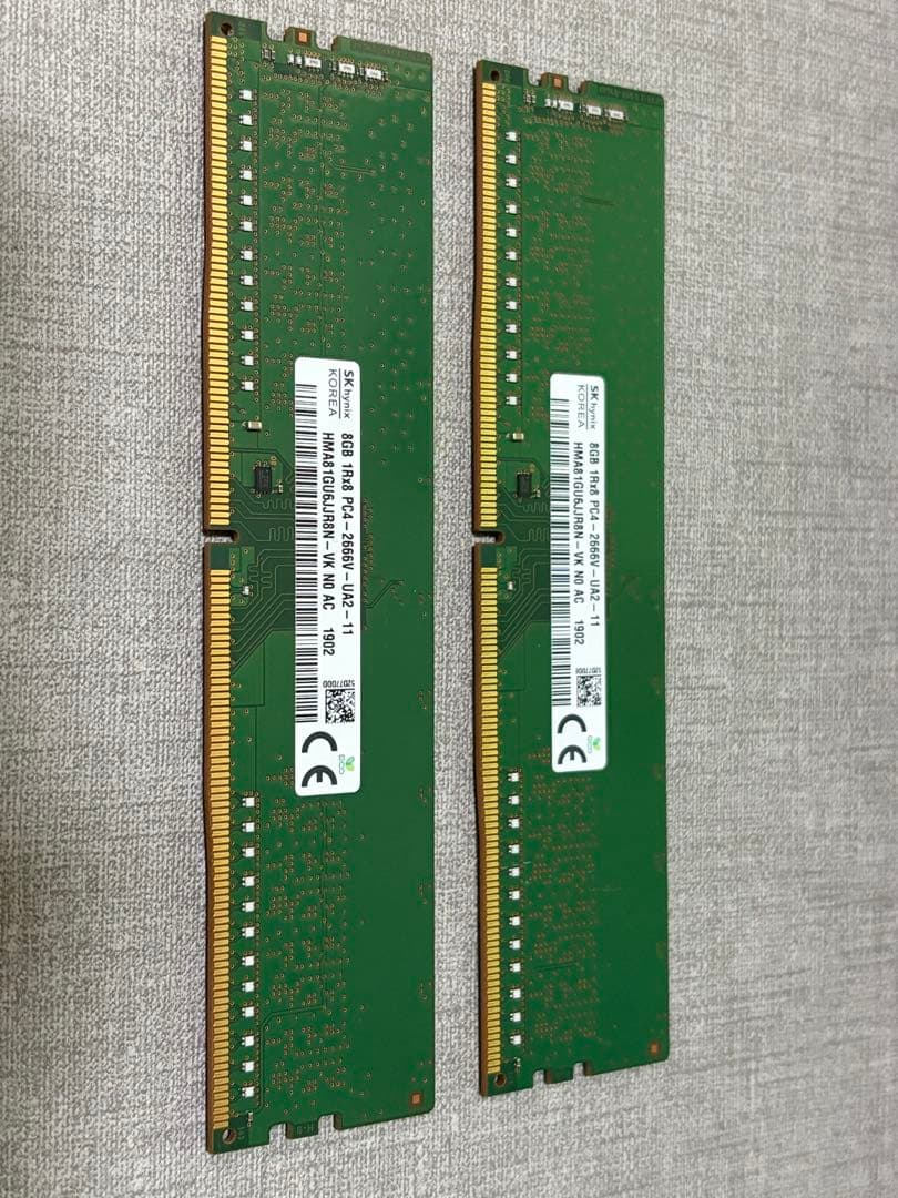 SK hynix 8GB メモリ PC4-2666V 2枚セット