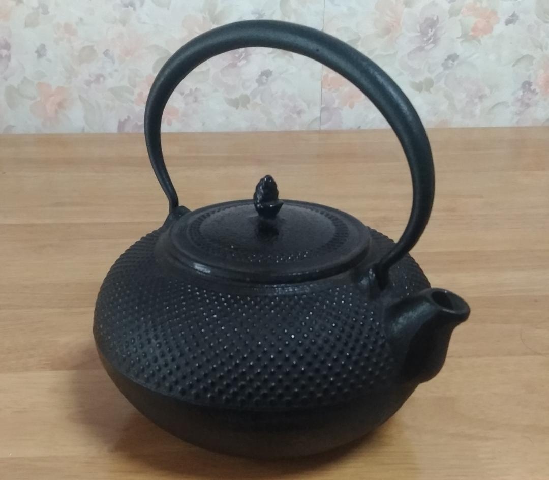 ★南部鉄器　鉄瓶　アラレ模様★