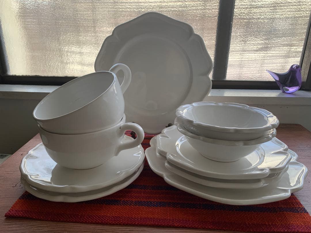 カトレーヌメミ　ビンテージ新品美品！ピション社陶器4点セット・メミ商品ラストです