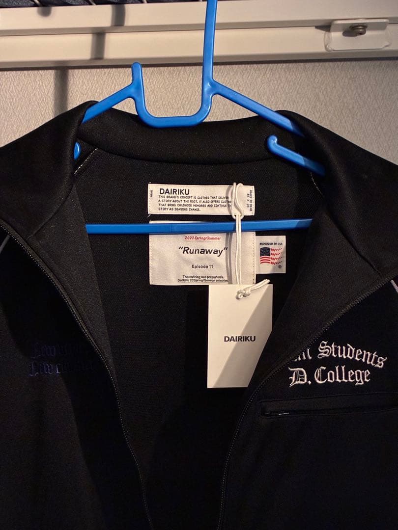 DAIRIKU Runaway 黒 フルジップジャケット M