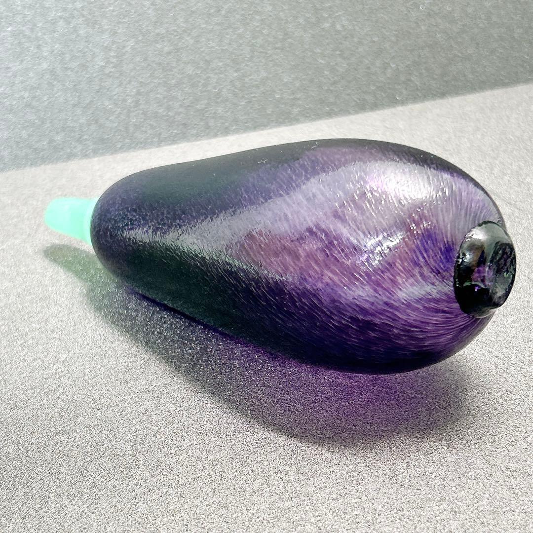 KOSTA BODA ボダ ナス型オブジェ ガラス製 ベジタブル型