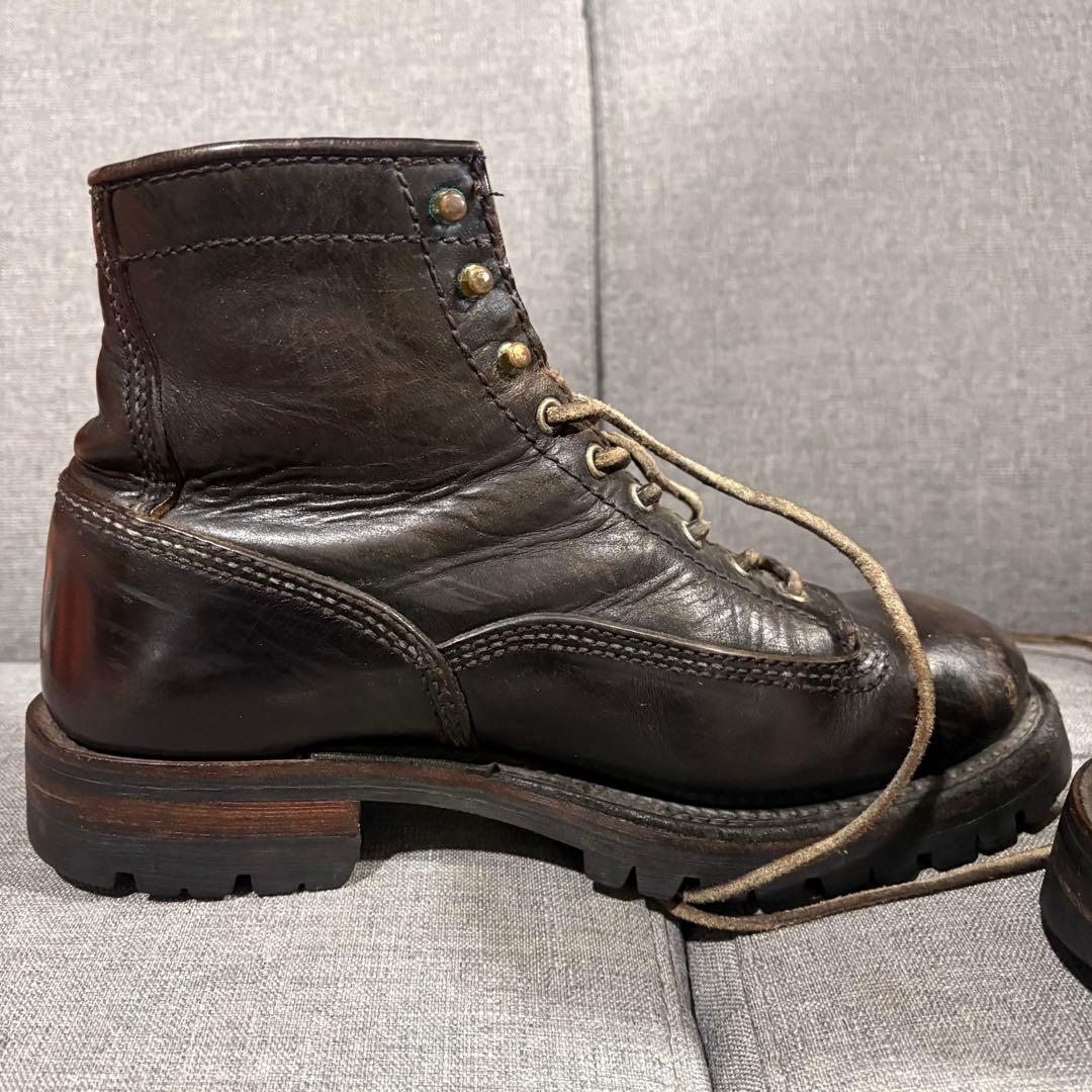 ロンウルフ ロガーブーツ サイズ8 LW00125 LONE WOLF ブラック