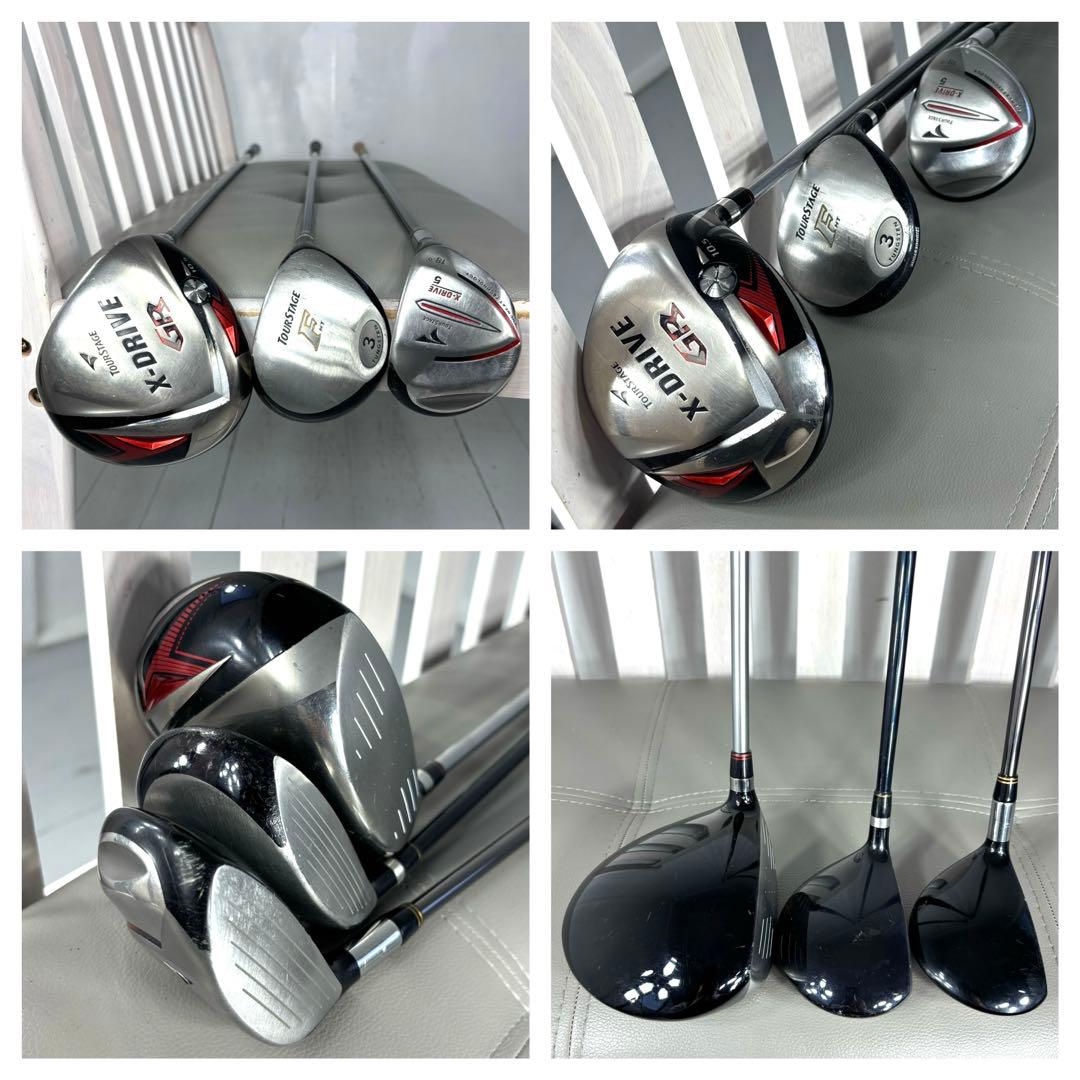 本格派 メンズゴルフクラブ 10本 フルセット ゴルフセット 豪華 お試しセット