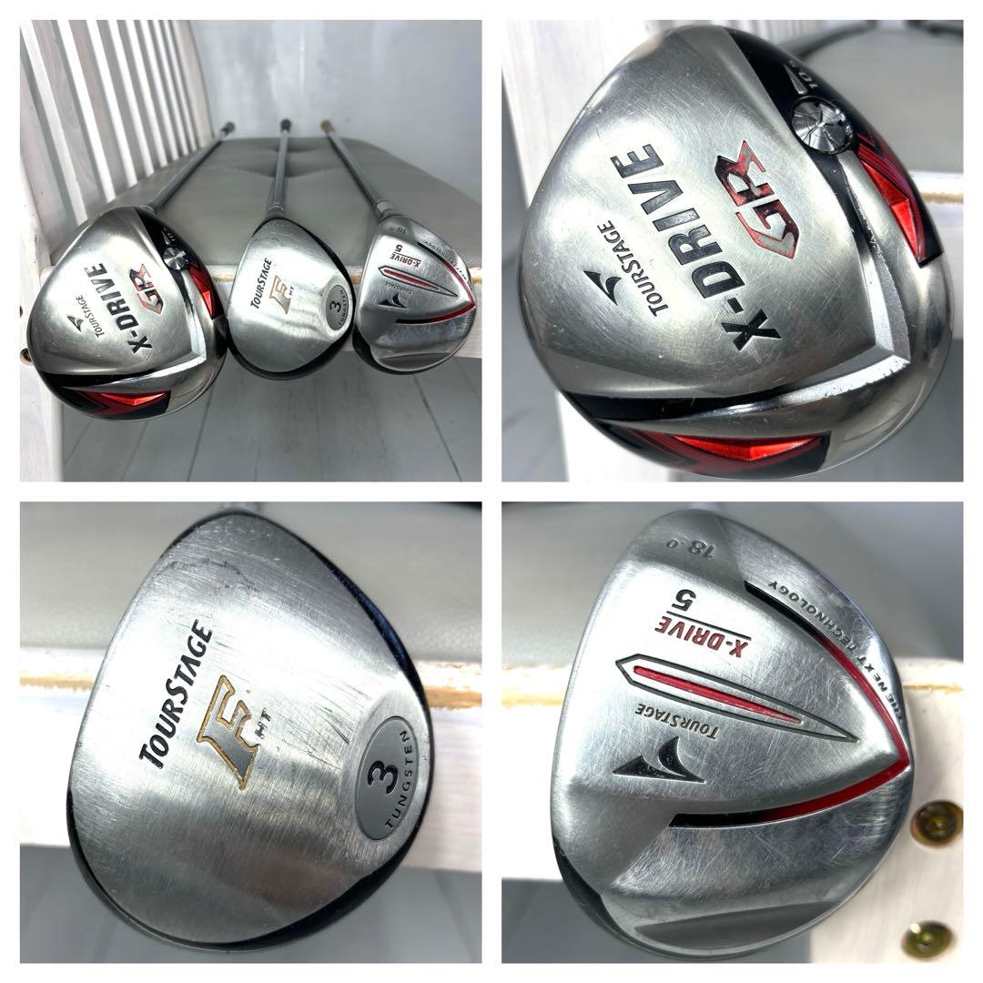 本格派 メンズゴルフクラブ 10本 フルセット ゴルフセット 豪華 お試しセット