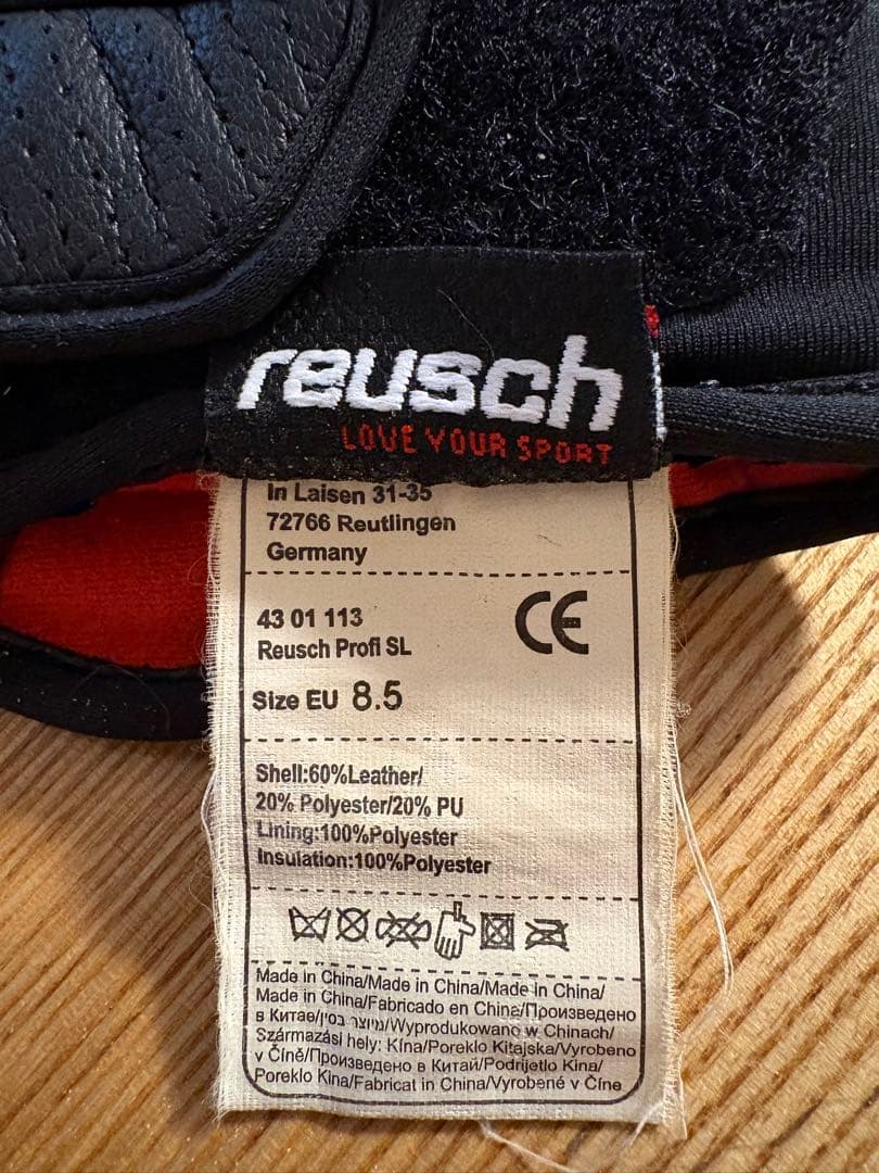 ロイッシュreusch Profi SL スキーグローブ EU 8.5