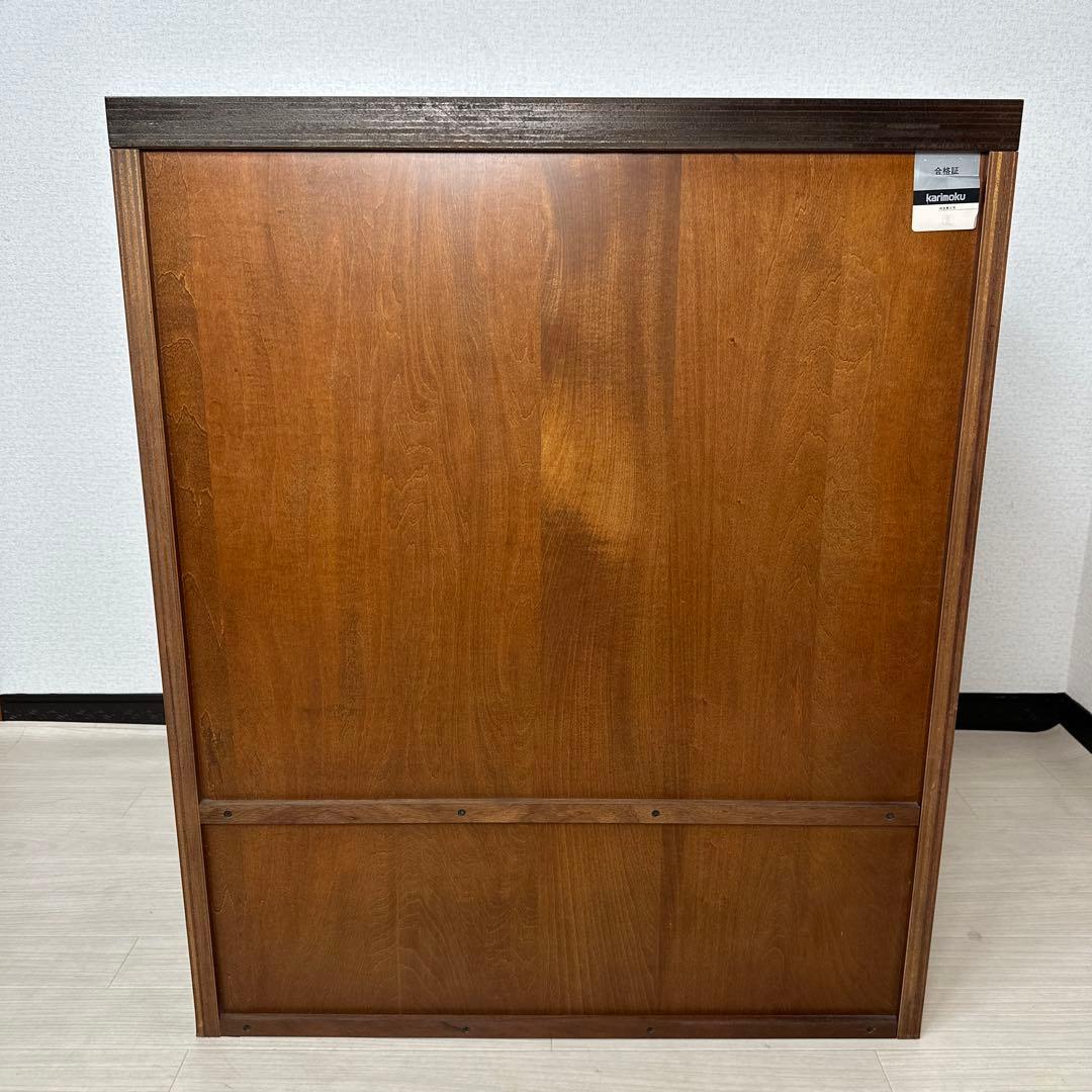 カリモク ガラス キャビネット サイドボード 飾り棚 リビング収納 i1※