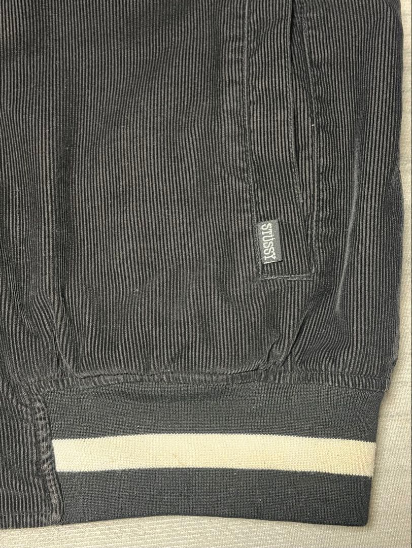 【レア珍品】Stussy コーデュロイ スタジャン Lサイズ ブラック