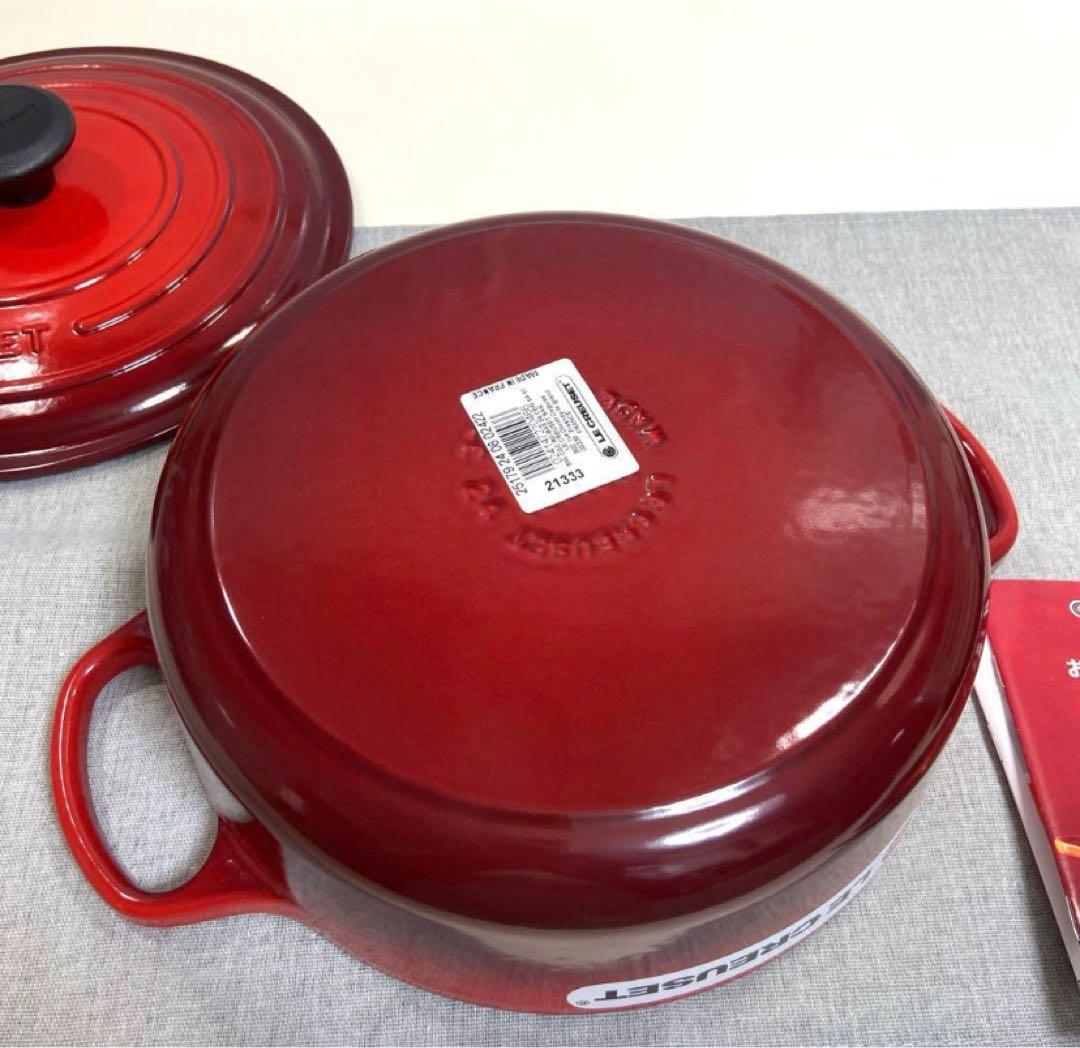 【未使用】ルクルーゼ ココットジャポネーズ 24㎝すき焼きSUKIYAKI