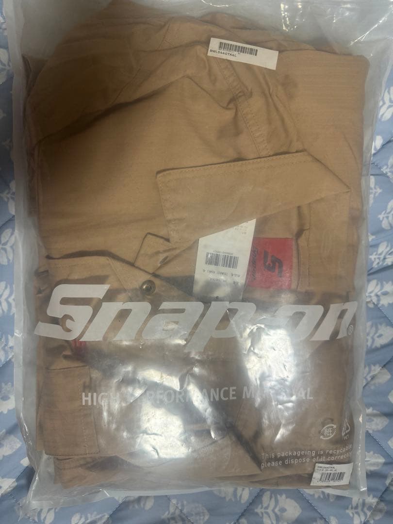 Snap-on ベージュ つなぎ 4L スナップオン　未使用品　新品　長袖