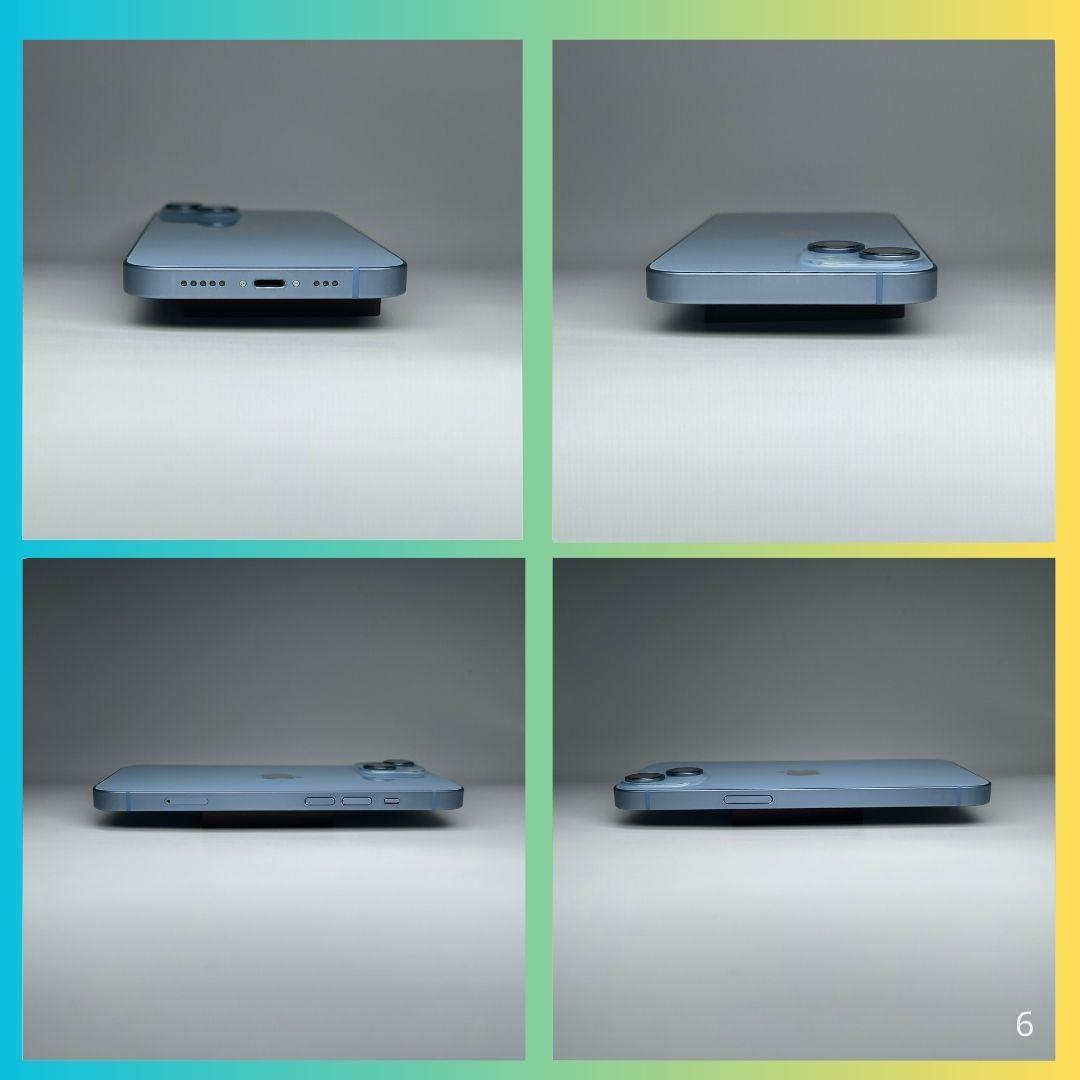 【極上品】iPhone14 128GBブルー バッテリー100％SIMフリー