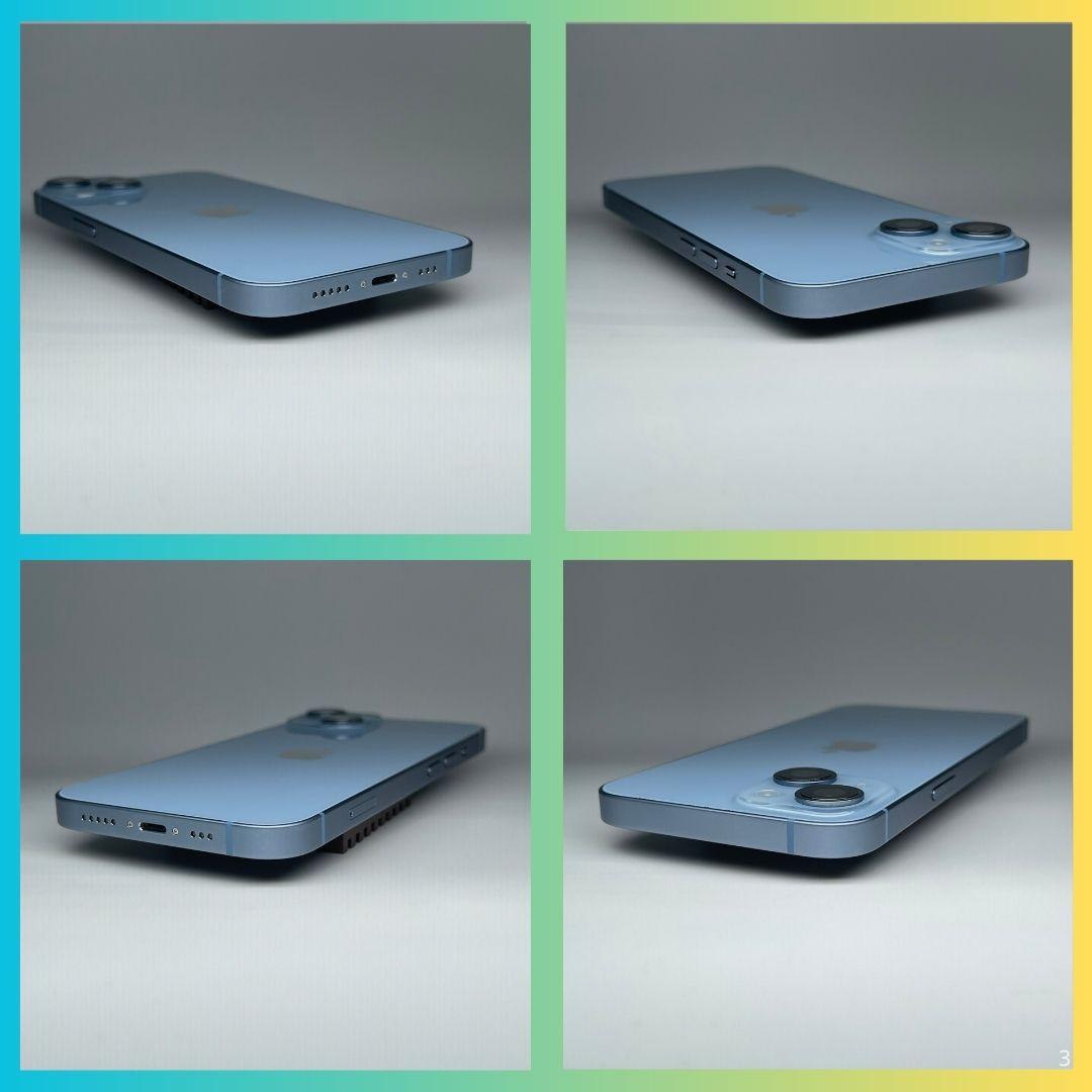 【極上品】iPhone14 128GBブルー バッテリー100％SIMフリー