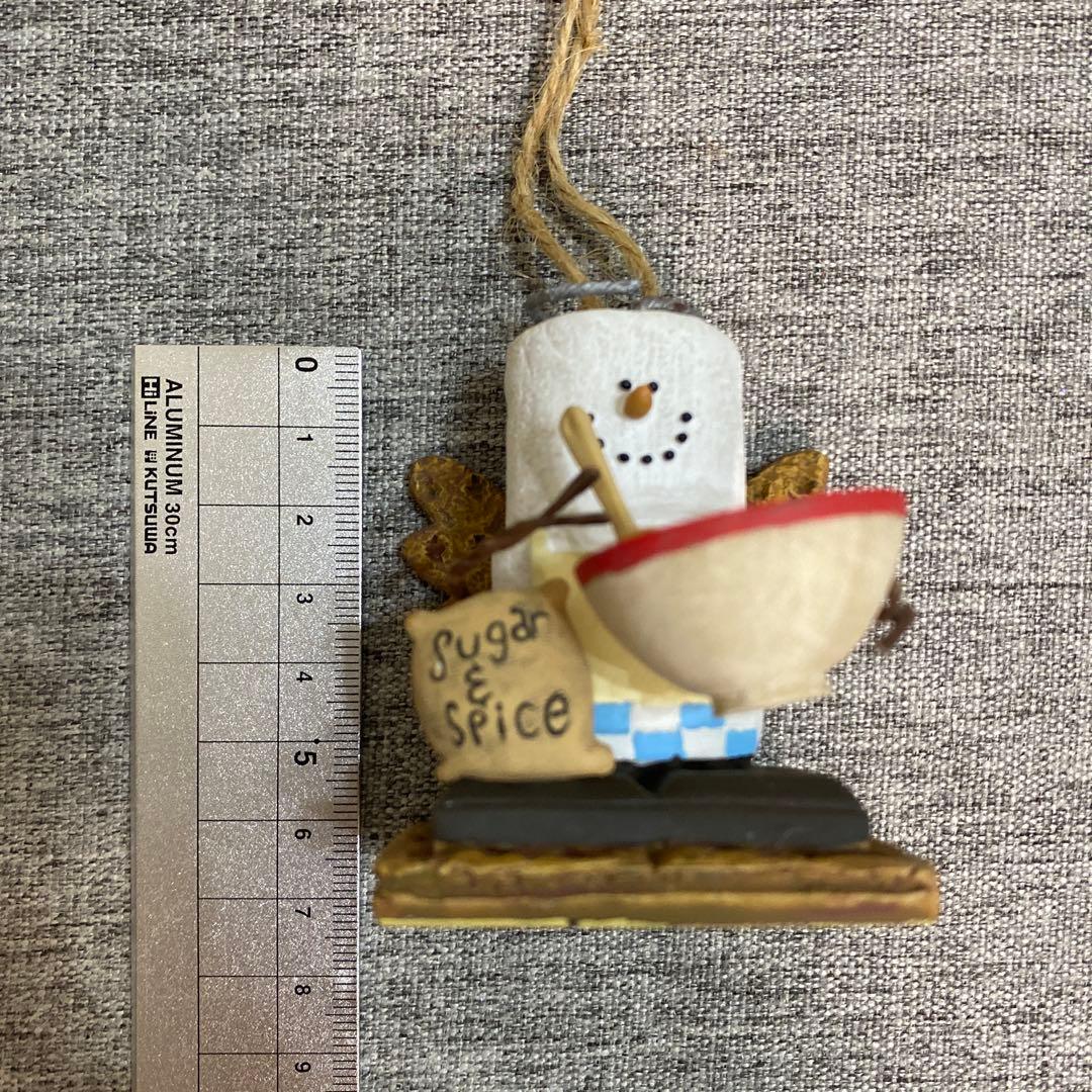 こ*ん様 雪だるまのクリスマスオーナメント7体