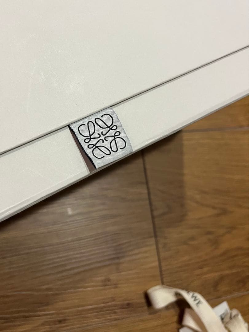 LOEWE ロエベ レザーフラットサンダル 38 ブラック