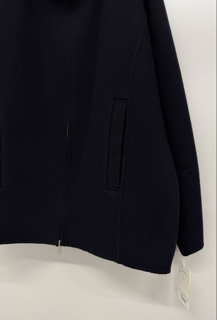 ETRE TOKYO メルトンスタンドネックリバーブルゾン Navy Sサイズ