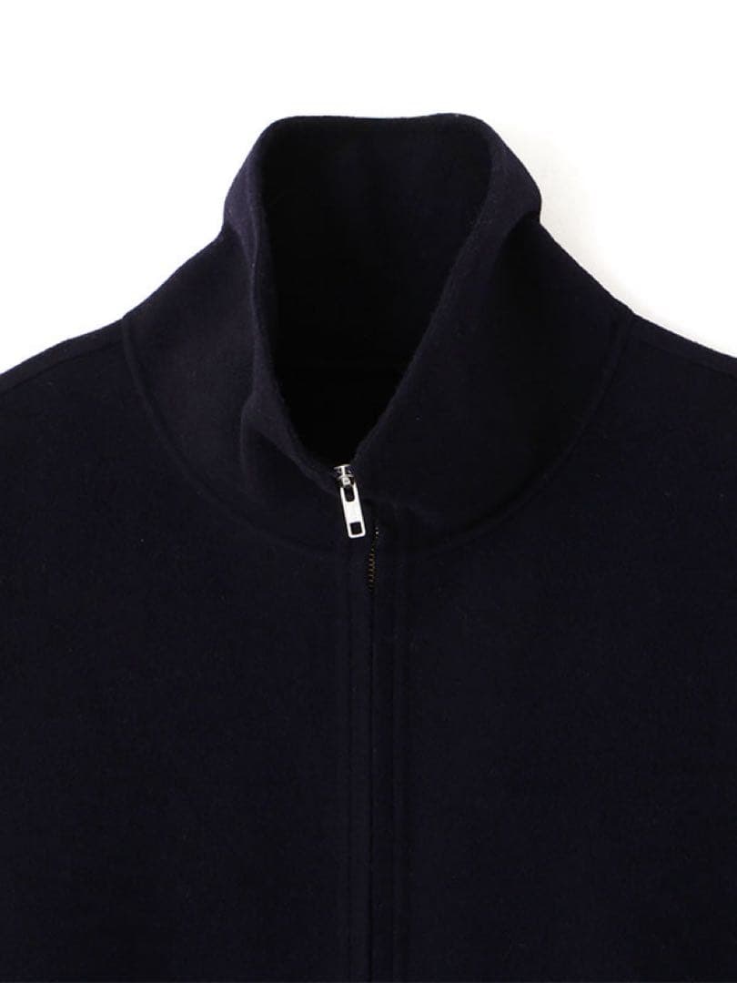 ETRE TOKYO メルトンスタンドネックリバーブルゾン Navy Sサイズ