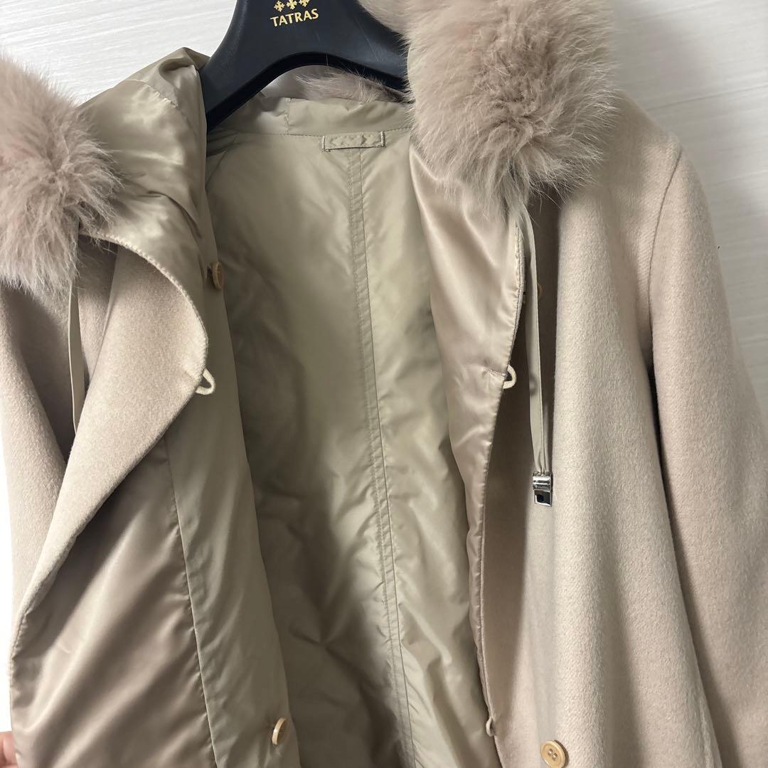 エスマックスマーラ　ウールアンゴラ混コート　36