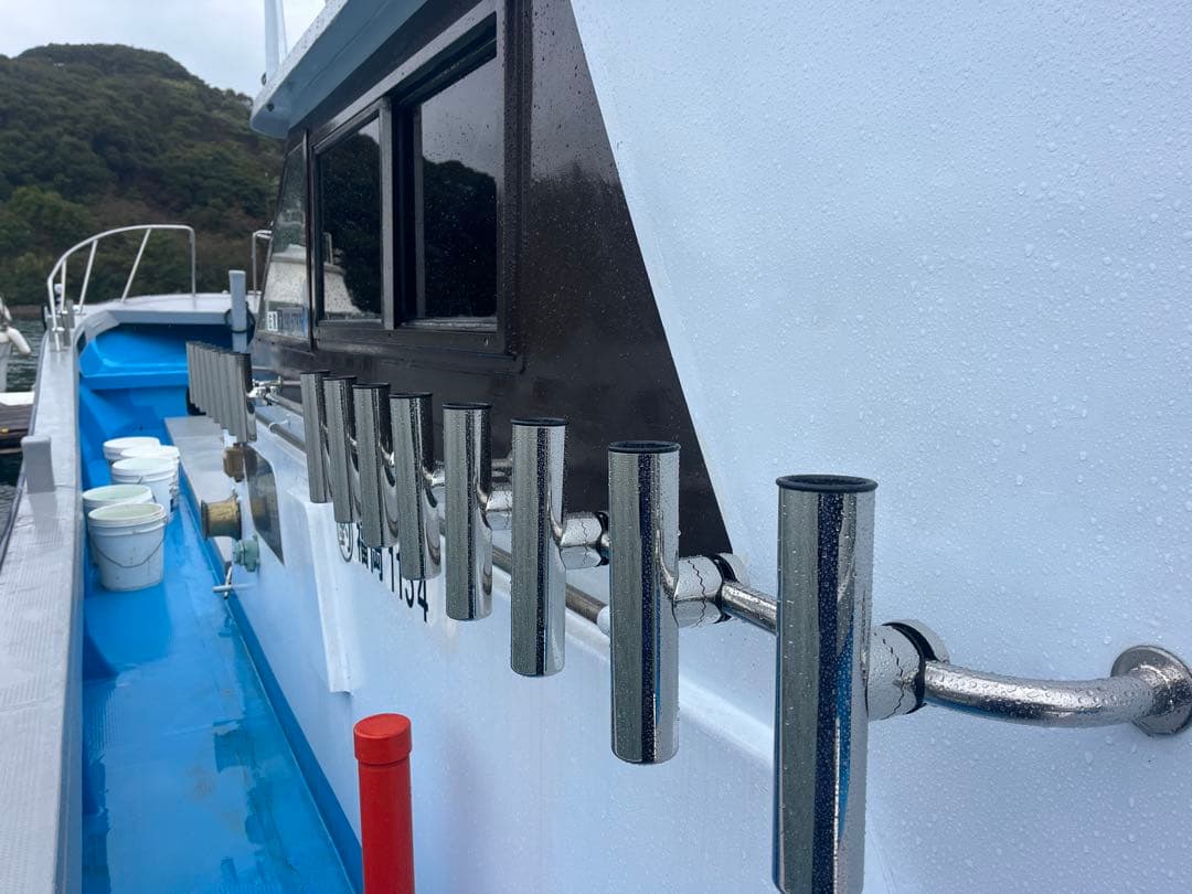 ステンレスロッドホルダー 4本セット 船 竿立て