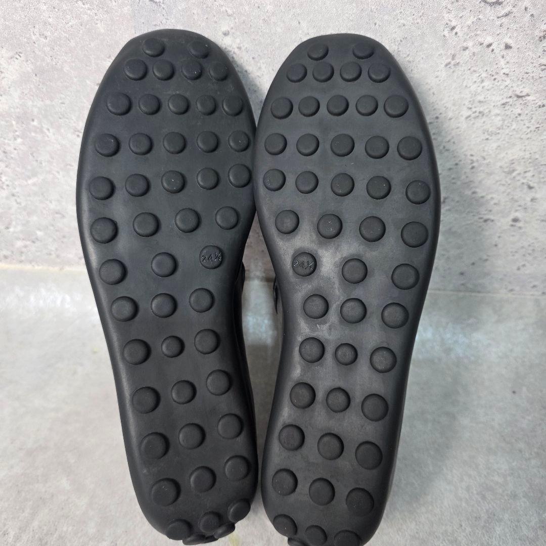 マーガレットハウエル レザー ローファー ベルト ブラック 24.5cm