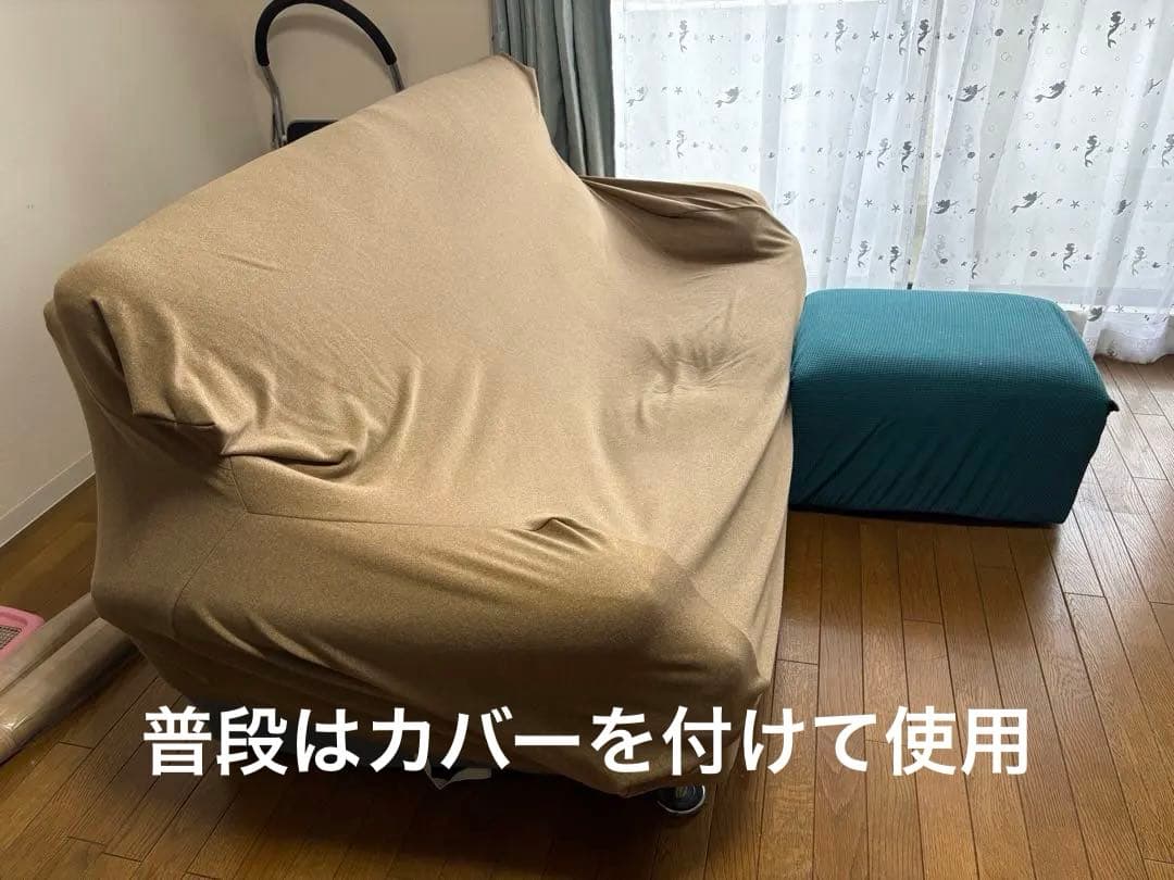 ニトリ 3人掛けソファ NポケットA13 DR-LBL & 足置き