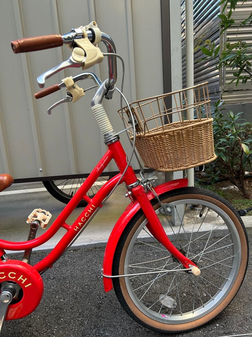 【東京都内】引渡し限定HACCHI 子供用自転車 レッド バスケット付き