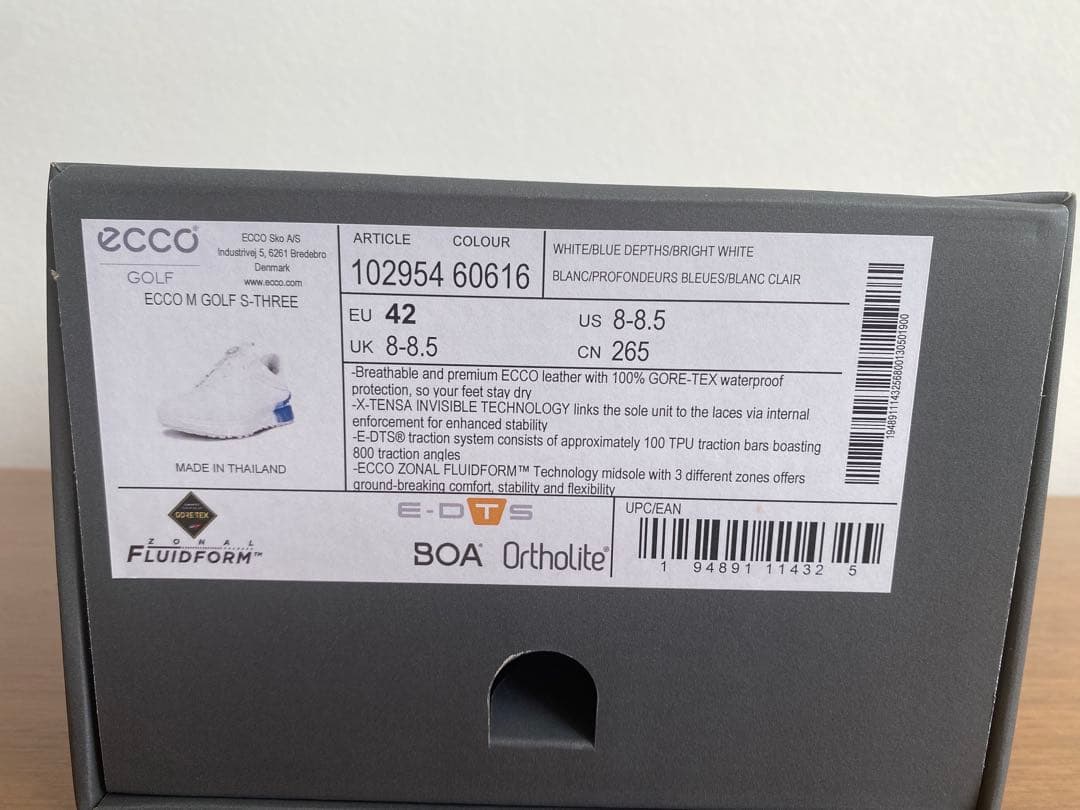【未使用級美品】eccoゴルフシューズ S-Three BOA 26.5cm