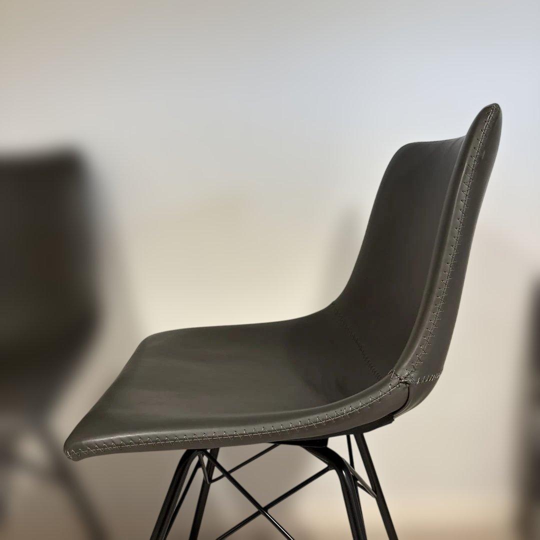 本革調のダイニングチェア2脚セットor 4脚セット