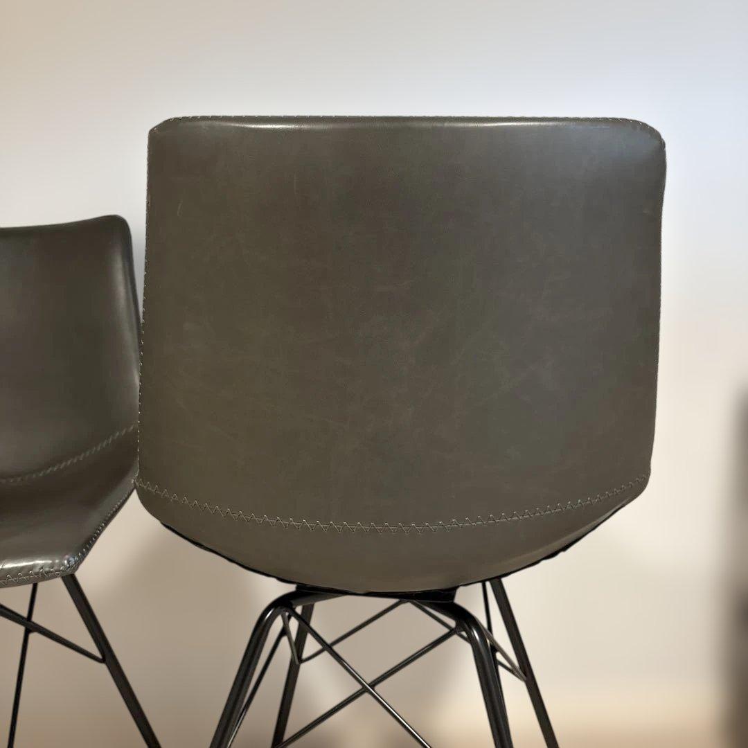 本革調のダイニングチェア2脚セットor 4脚セット