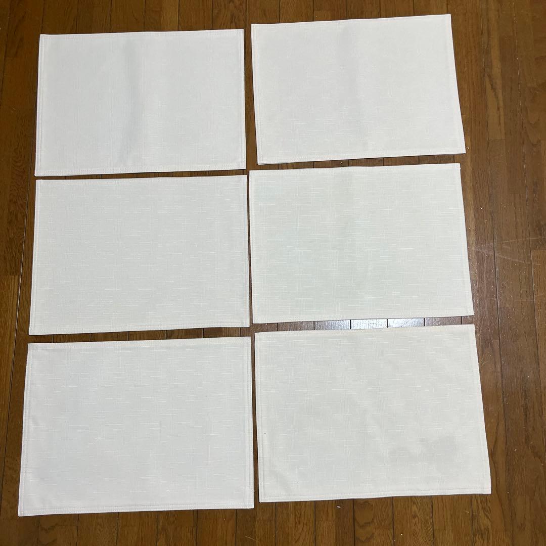 ⭐️フランコ nwot 長方形 リバーシブル アップル プレースマット 6個セット