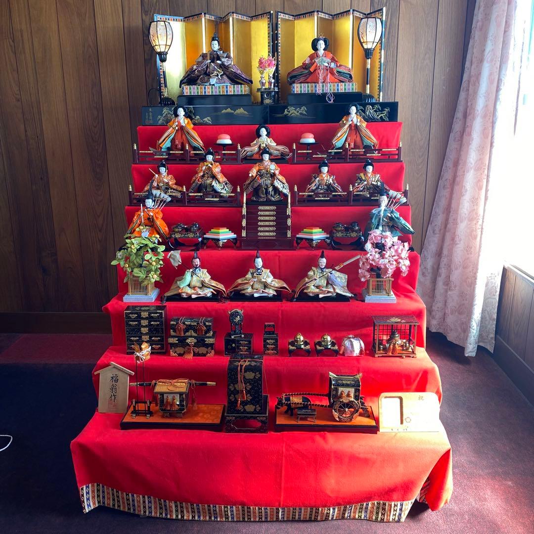 ①ひな壇 雛人形 7段 ひな祭り お雛様 セット ①
