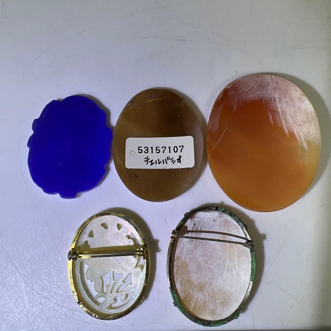 本シェルカメオ、ストーンカメオ上手物　タエチ　44g 東里8-0108☆2F