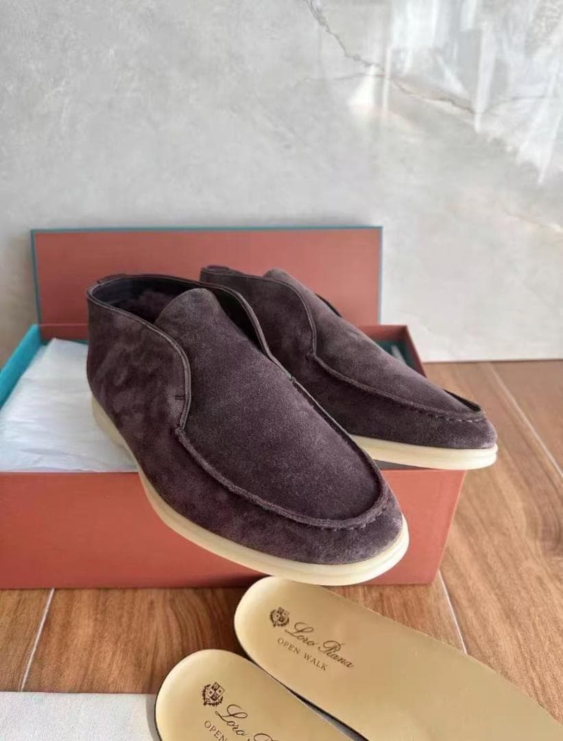 Loro Piana OPEN WALK オープンウォーク アンクルブーツ 41