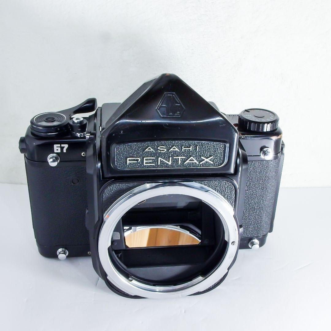 光学美品 PENTAX ペンタックス 67 後期ミラーアップ 完動品 専用ケース