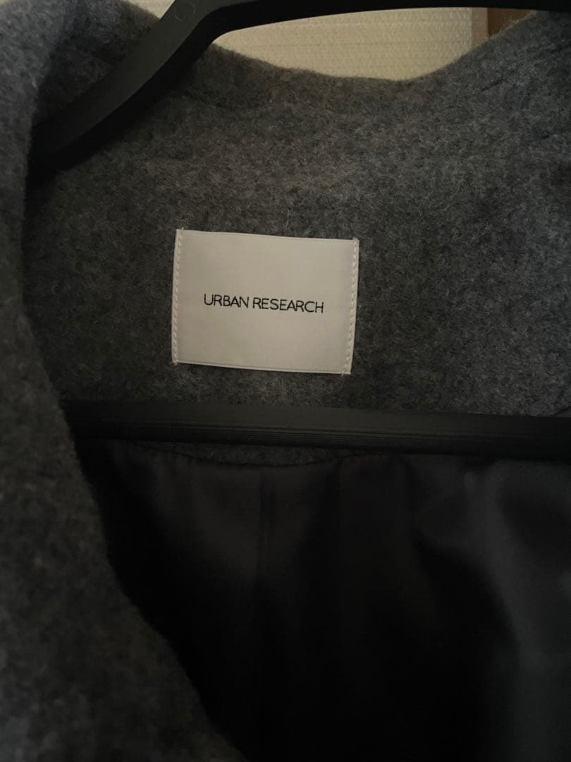 URBAN RESEARCH ウールモッサショートコート　GRAY