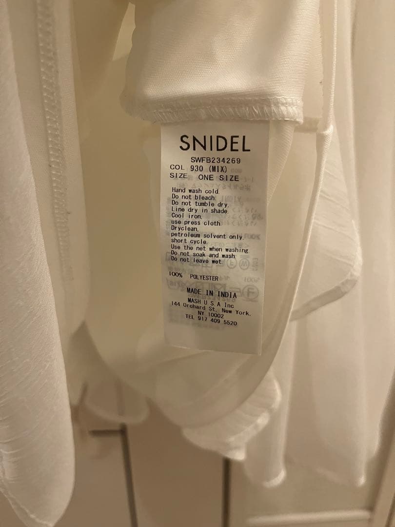 [スナイデル] エンブロイダリー　楊柳ブラウス SWFB234269