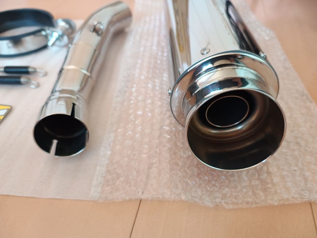 WR’S スリップオンマフラー　ステンレス／ラウンド GSX250R