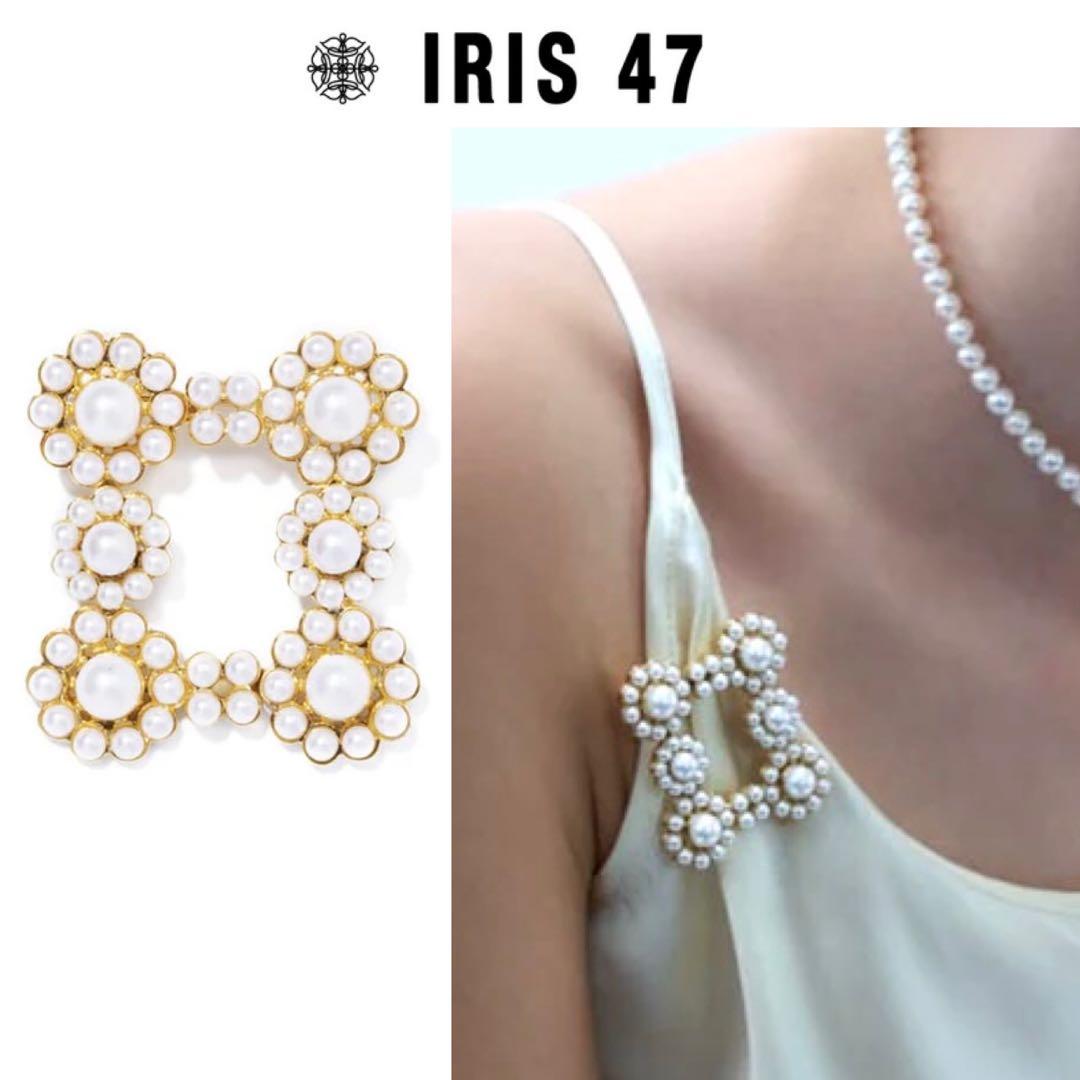 iris47／mimosa broochブローチ・ゴールド