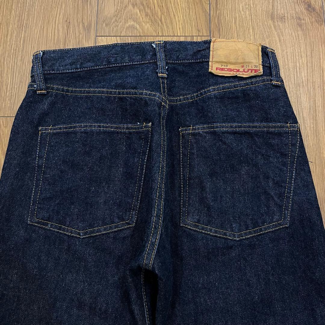 RESOLUTE リゾルト 710 デニム 濃紺　W31L30 状態良好
