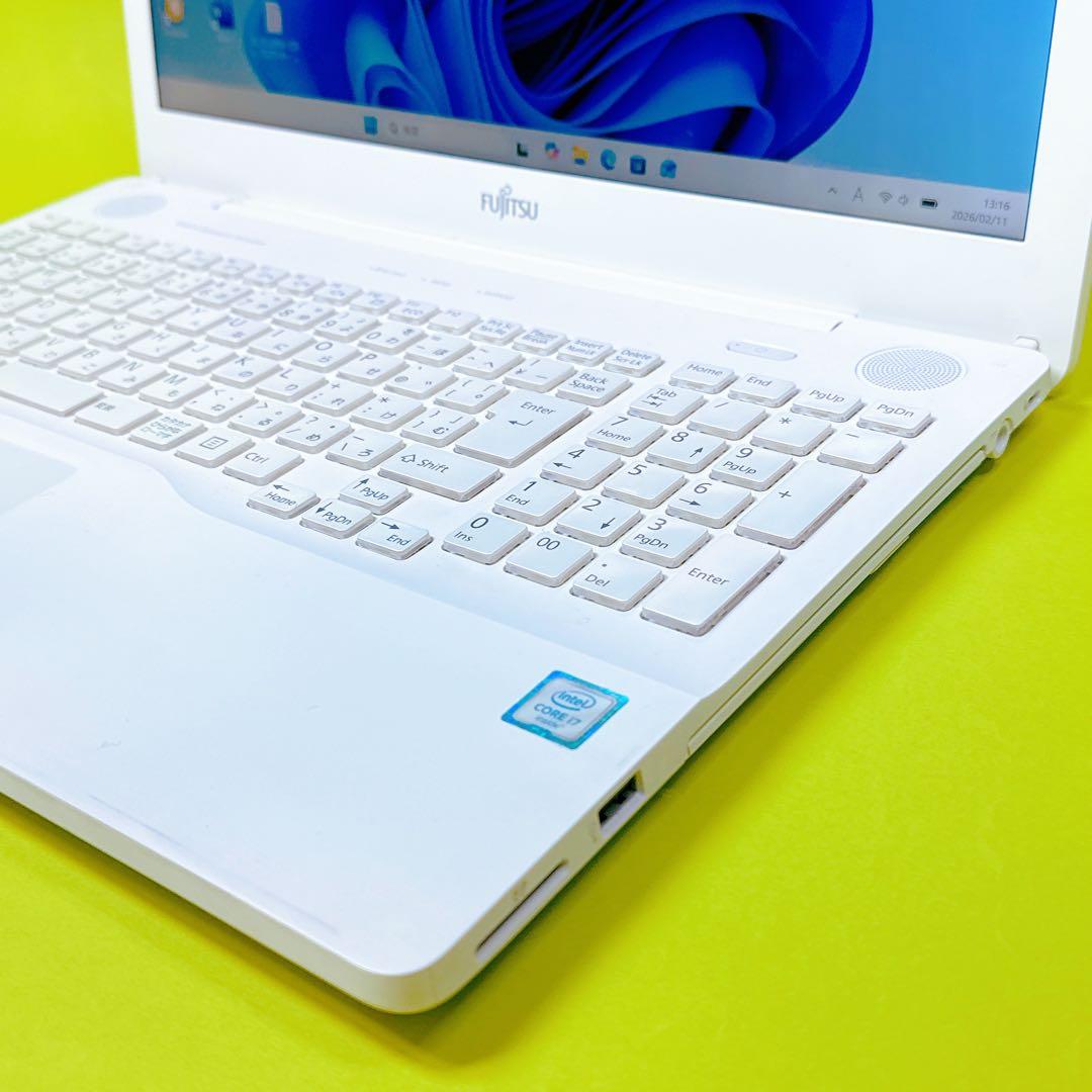 極速i7⭐️新品SSD win11 薄型ノートパソコン オフィス ワードエクセル